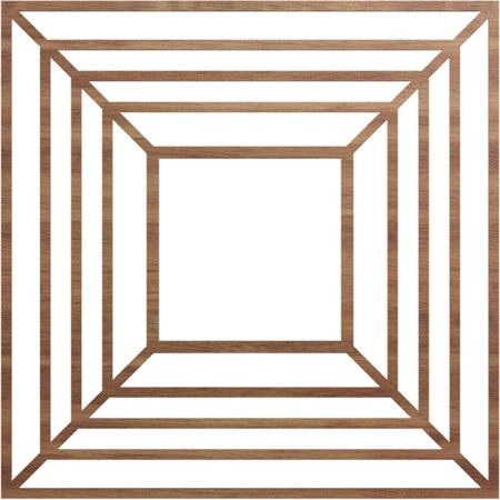 Ekena Millwork Raven Wood Fretwork Pierced Ceiling Medallion, Walnut, 40"OD x 14 5/8"ID x 1/4"T CMWP40X40X0250RAWA